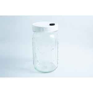 1 Liter Ball Jar with injection port and Air Filter