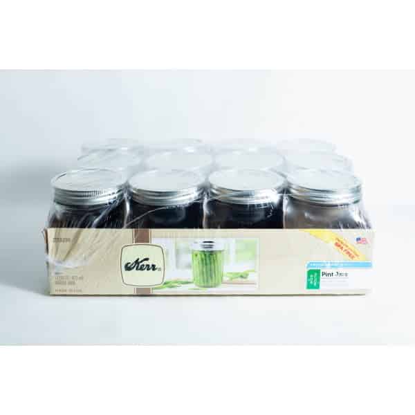 12 x Kerr Jar wide mouth 473 ml 1