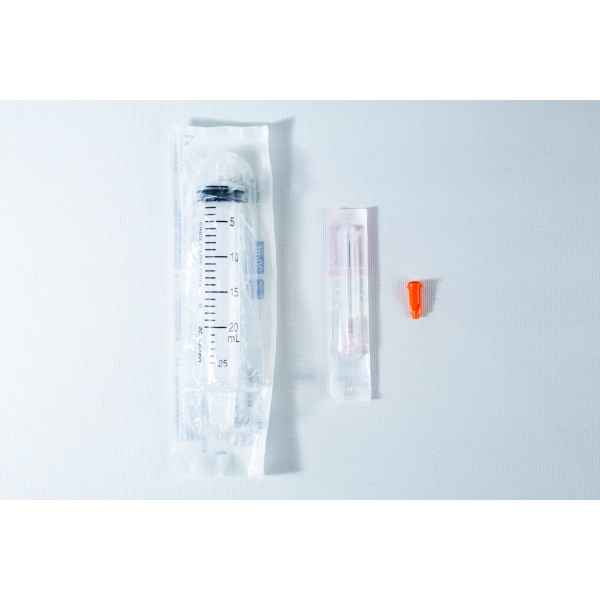 20ml Syringes Luer lock with Hypodermic Needle and syringe Cap set