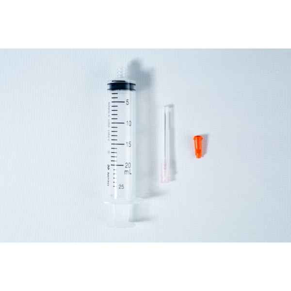 20ml Syringes Luer lock with Hypodermic Needle and syringe Cap set with out packet