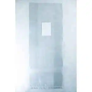 The Mushroom Grow Bags Unicorn for spawn and substrate feature translucent plastic with a white rectangular patch in the centre, perfect for cultivating mushrooms, and are shown on a light background.