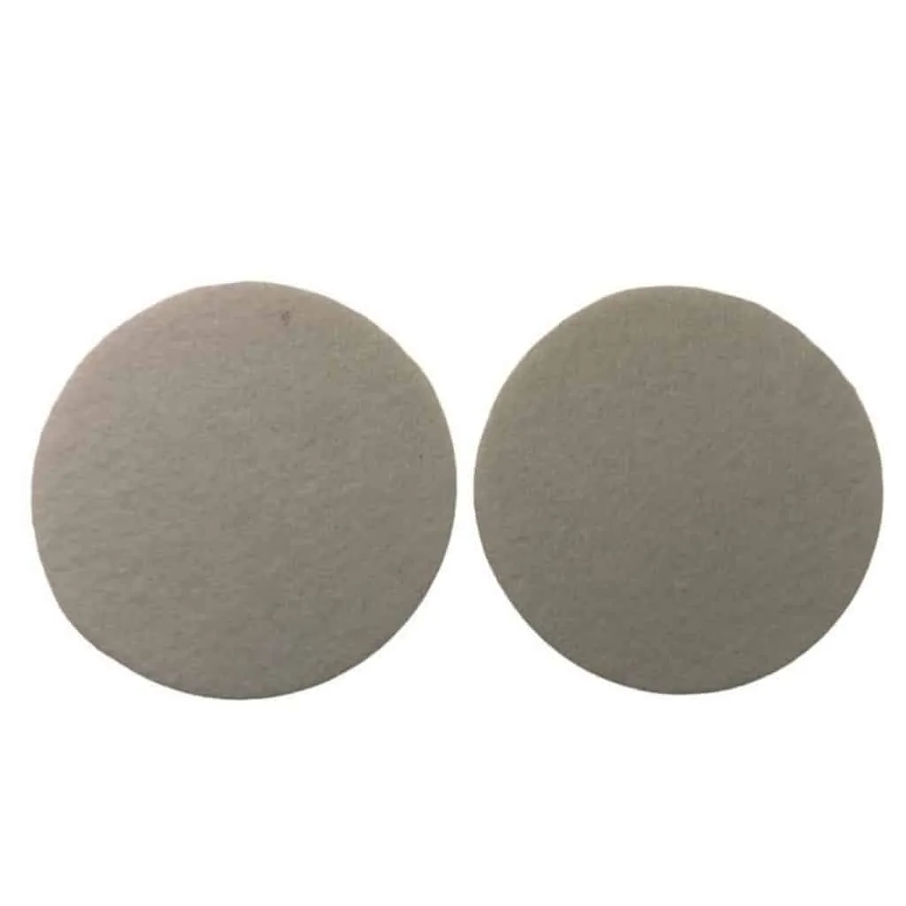 A set of two monotub air filters for mushroom and plant growing is shown side by side on a white background.
