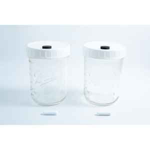 472 ml Ball Jars with injection port and Air Filter along with Magnetic Stirrer