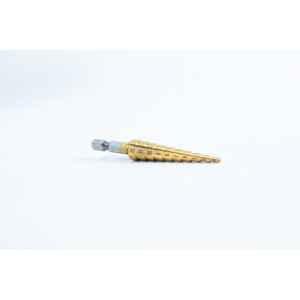 Drill Bit for holes size 3mm-12mm Titanium Coated front view