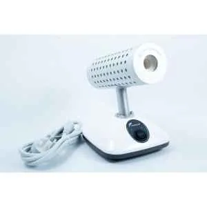 The Infrared Steriliser Bacti Cinerator Lab tool features a white base, power switch, and attached lead, providing efficient sterilisation for laboratory instruments.