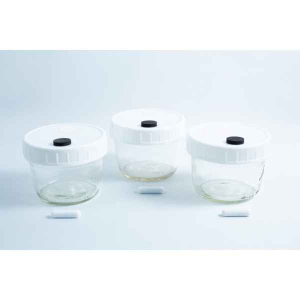 3 x 240 ml Mason jars with injection port and a air filter, Magnetic Stirrer