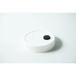Mycology premade Mason Jar Lids white with inj port and air filter