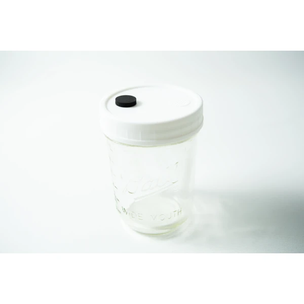 Mycology premade Wide Mouth and Mason Jar Lid with filter and injection port