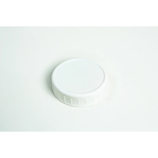 Lids regular mouth 70mm plain white plastic for mason jars