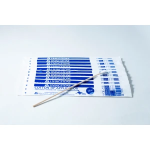 Sterile Cotton Tip Applicator/ Swab outside packet