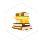 A stack of five colourful books arranged in a hexagon frame on a light background, perfect for those interested in mushroom farming supplies or exploring Mushroom Supplies Australia.