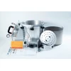 50x Electric All American Steam Sterilizer Autoclave open with all including parts outside: Metal Support Stand, Inner Contai