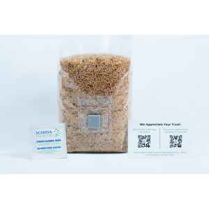 Pre sterilised millet mushroom grains w_inj port, alcohol swaps and digital instructions