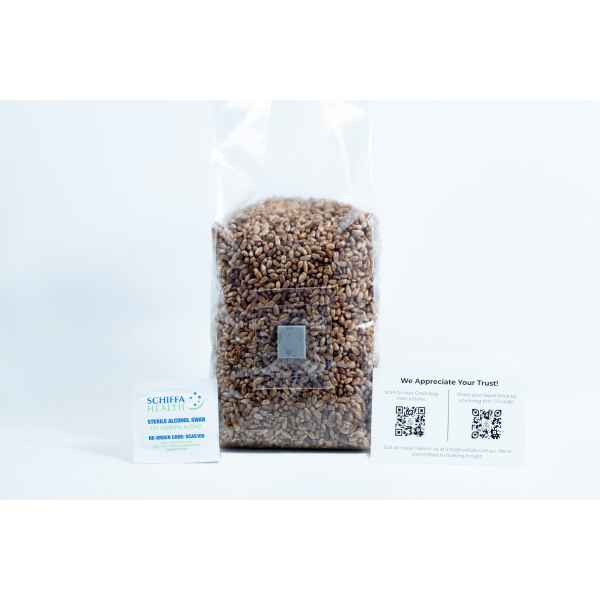 Pre sterilised rye mushroom grains w_inj port, alcohol swaps and air-filter