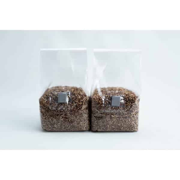 2x Rye Grain bag 500 gms front view