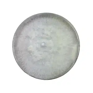 A round petri dish filled with white, fluffy mould or fungal growth.