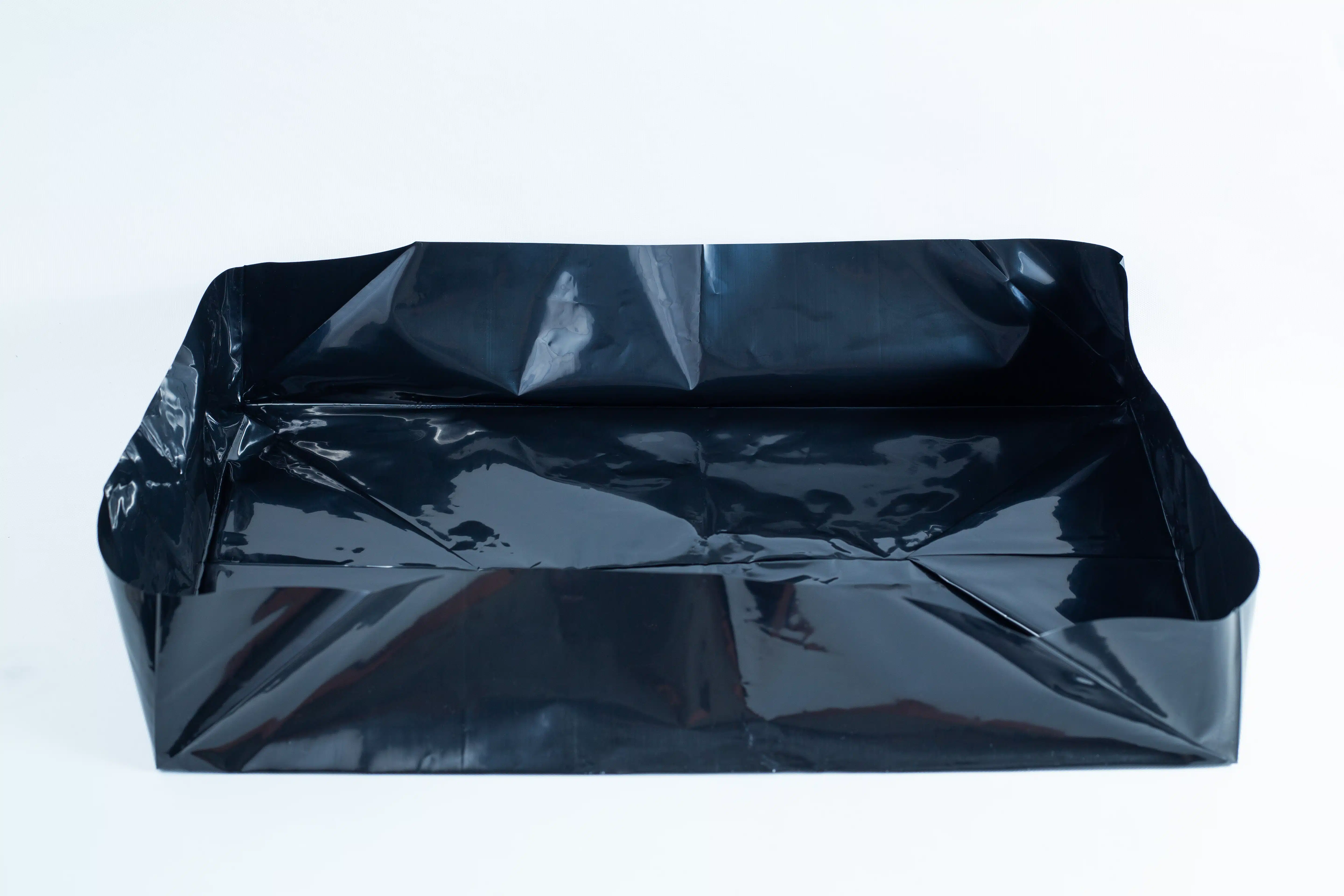 Monotub Mushroom Growing Kit-Premium 14 A black plastic sheet folded into a rectangular tray shape on a white background.