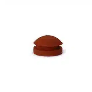 The All American rubber overpressure plug for steriliser, part 1010, is a small, round orange plug with a dome-shaped top, designed for use as an overpressure plug for sterilisers.
