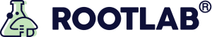Rootlab logo with a green flask and mushroom graphic next to bold text ROOTLAB and a registered trade mark symbol.