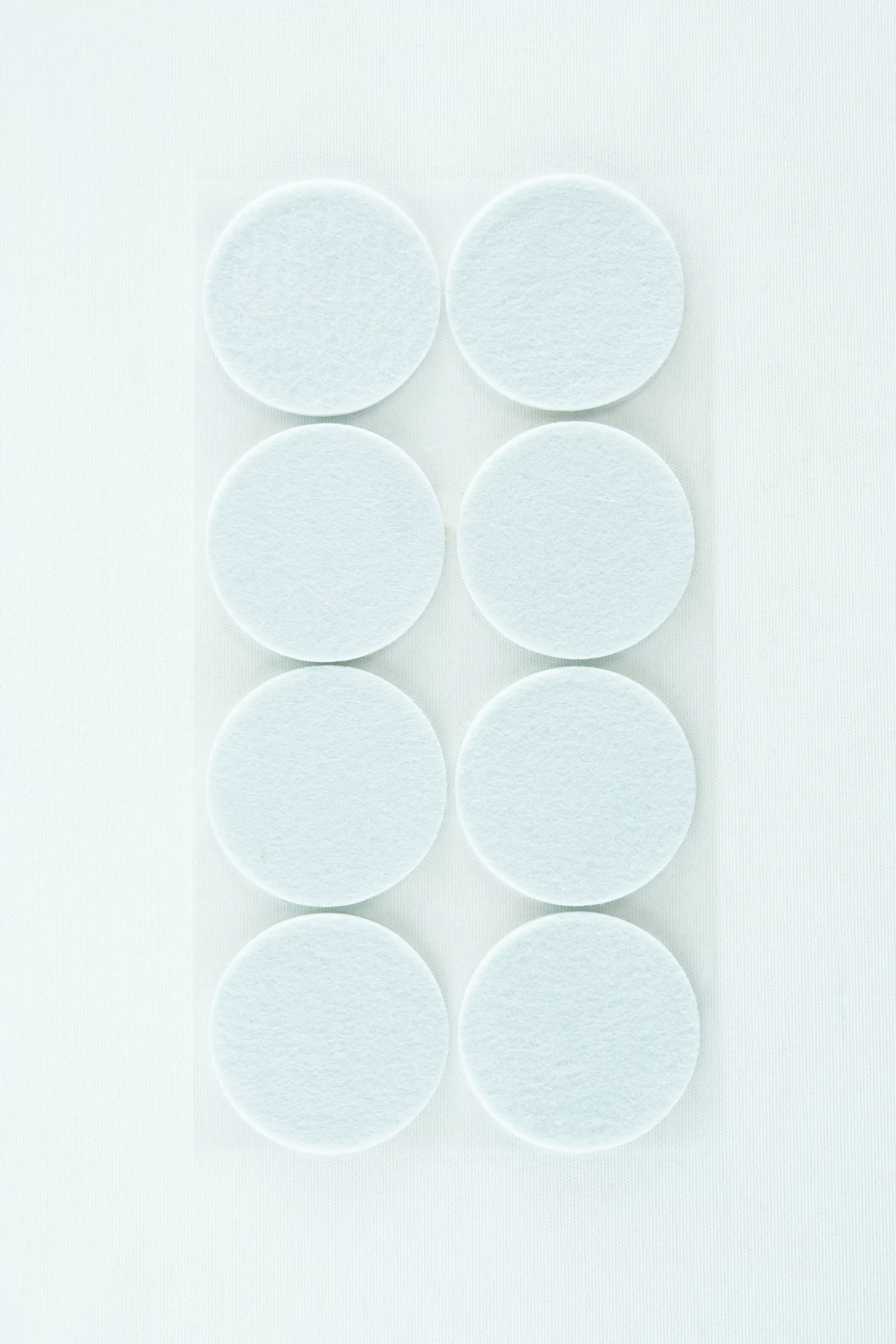 Monotub kit for Growing mushrooms- Max Yield Bins 6 Eight white circular pads arranged in two columns on a white background.