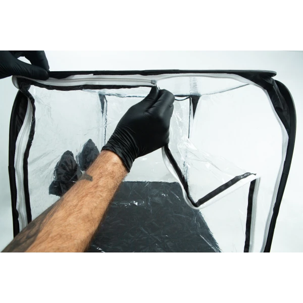 Still air box SAB setup-zipping