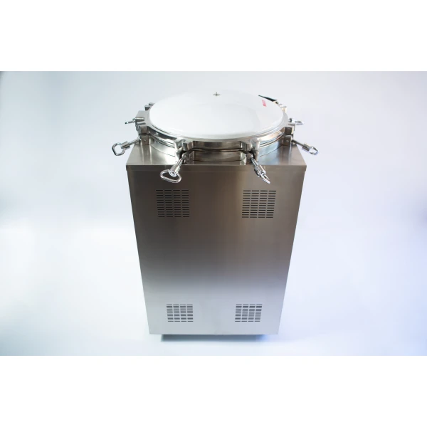 150l Vertical Autoclave with lid closed