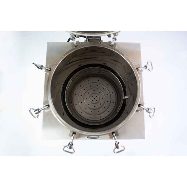 150l Vertical Autoclave inner view with basket