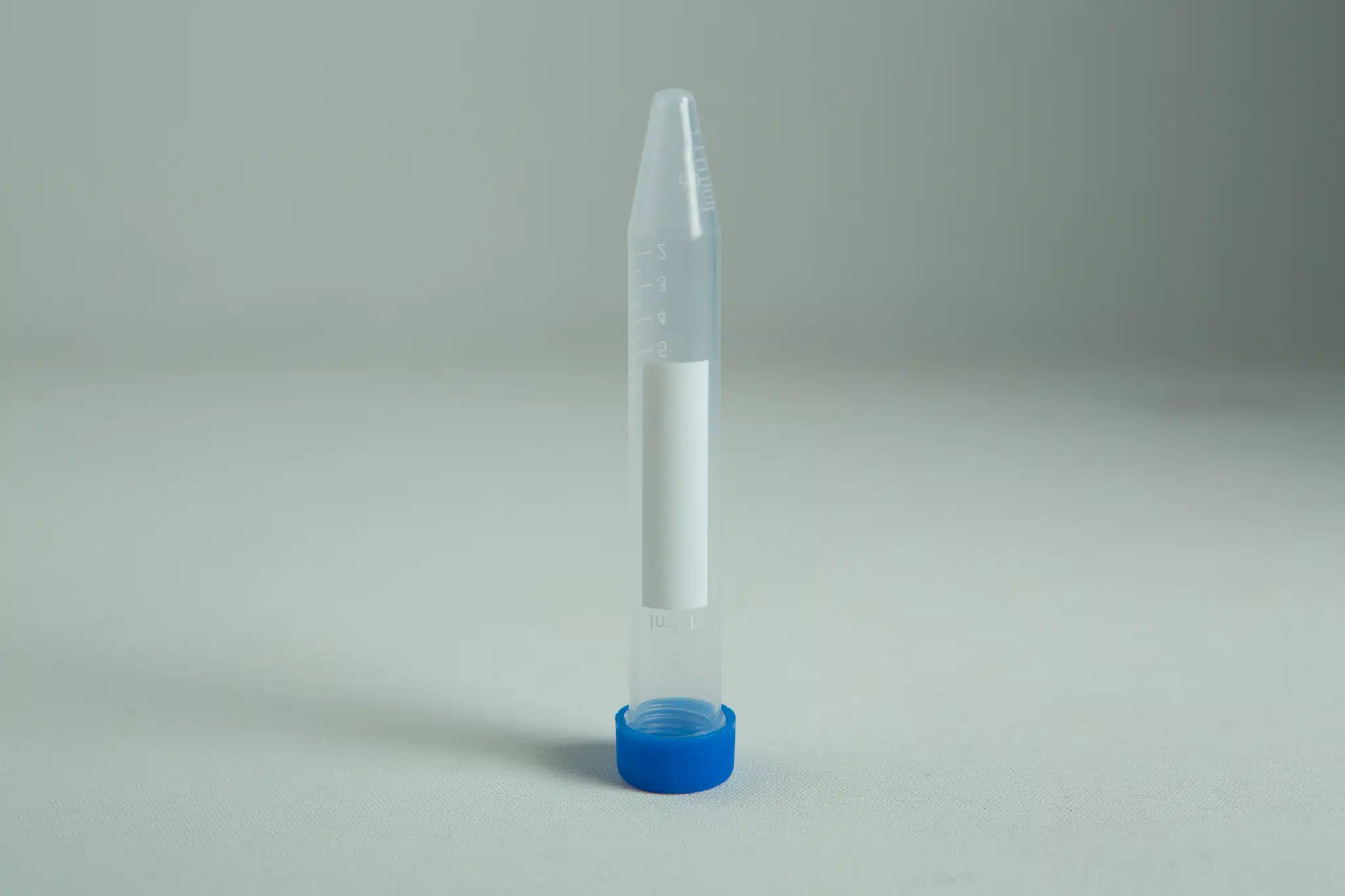 The Plantcell Synthetic Seed Starter Kit includes a clear plastic test tube with a blue screw cap, shown standing upright on a light surface.