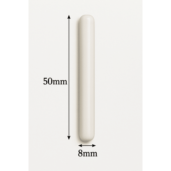 Magnetic Stirrer Bar 5 pc 8*50mm PTFE Lab Spinner Cylinder White - Image 2
