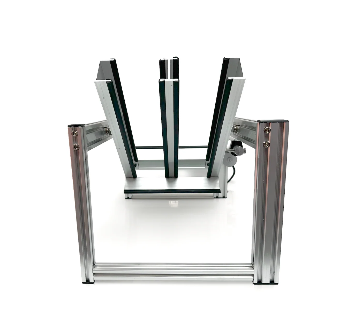 Plant Cell BioTilt™ 8 3 Metal frame with vertical and horizontal bars, viewed from the front, on a white background—ideal for supporting experiments using the Plant Cell BioTilt™ 8 or for observing plant cell structures.