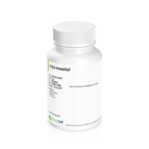 White plastic bottle labelled myo-Inositol with Plant Cell branding on a plain white background.
